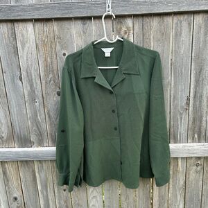 Vintage button down CJ Banks blouse size 1X